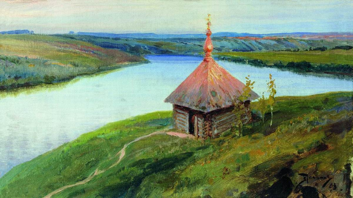 Vasily Dmitrievich Polenov. Capilla a orillas del Oka.