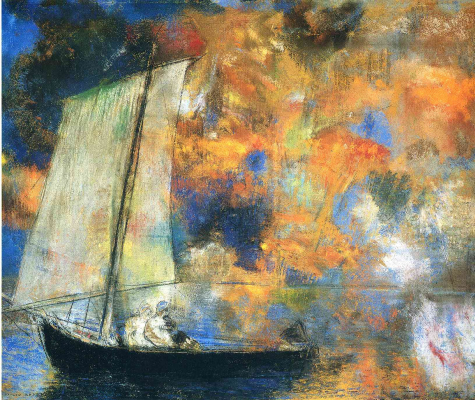 Odilon Redon. Floral cloud