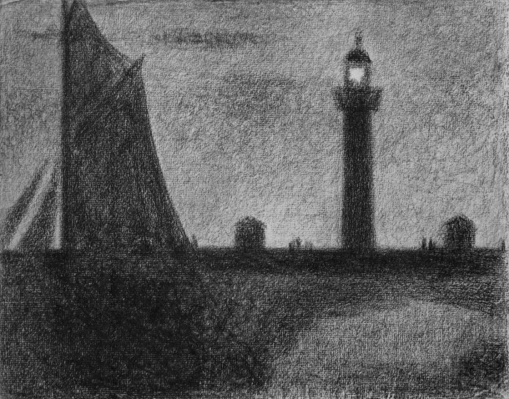 Georges Seurat. The lighthouse at Honfleur