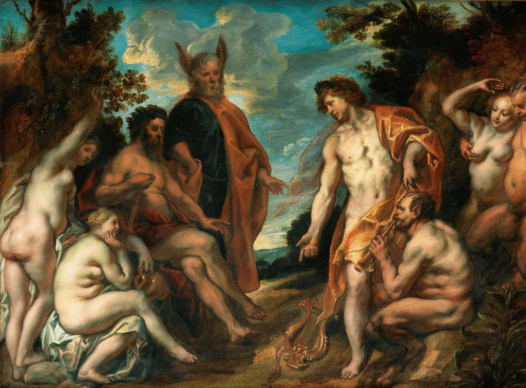 Jacob Jordaens. Apollo and Pan compete in music making