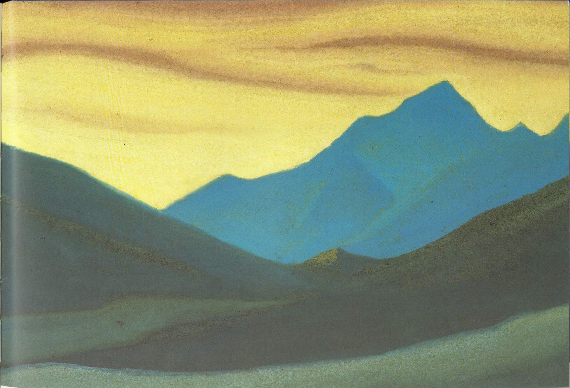 Nicholas Roerich. The Himalayas (Sunset colors)
