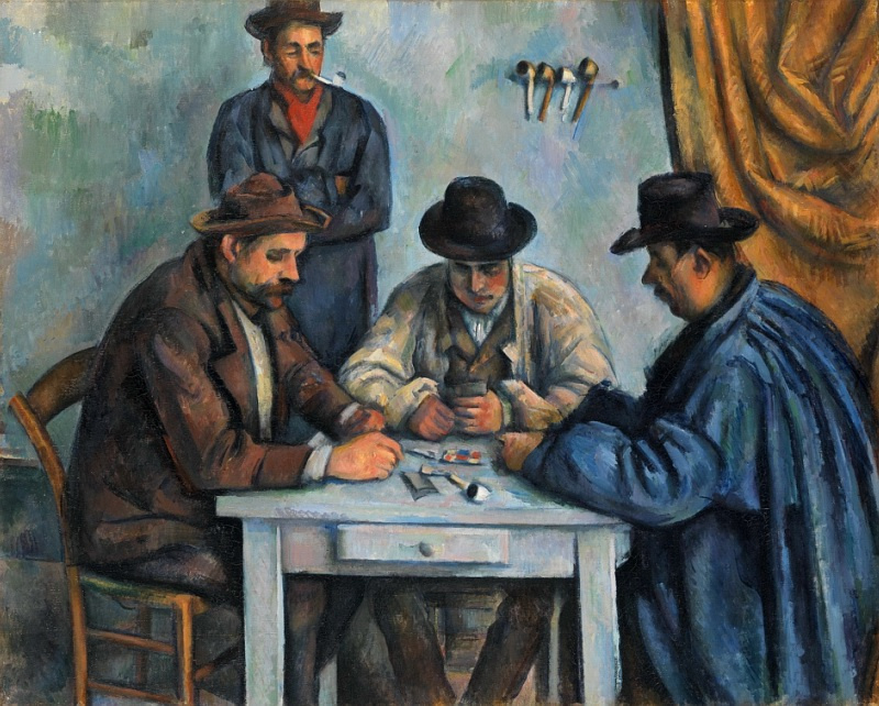 Paul Cezanne. The card players
