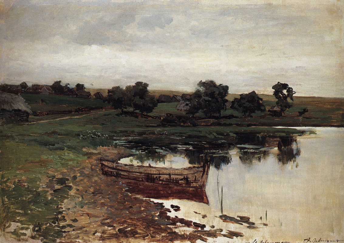 Isaac Levitan. By the river