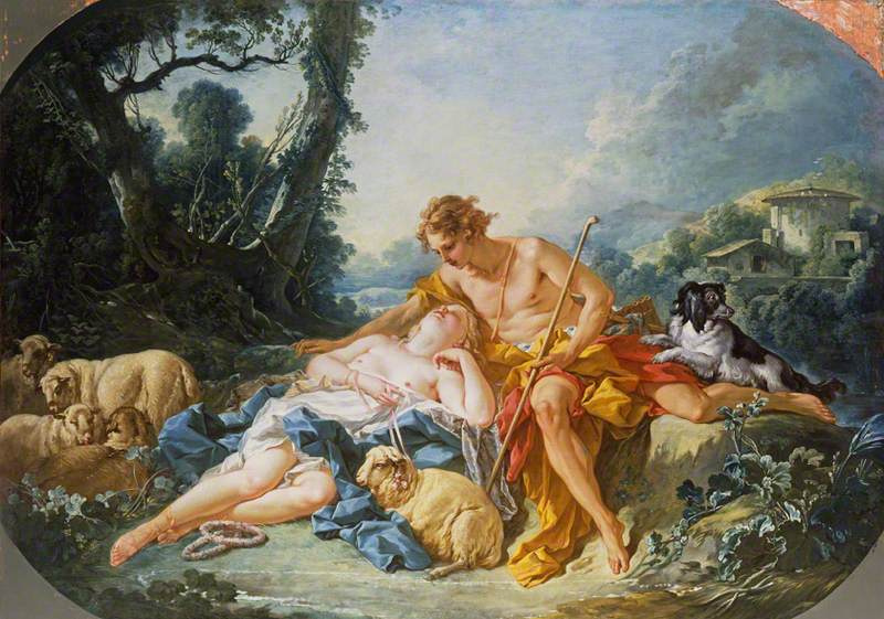 Francois Boucher. Daphnis and Chloe