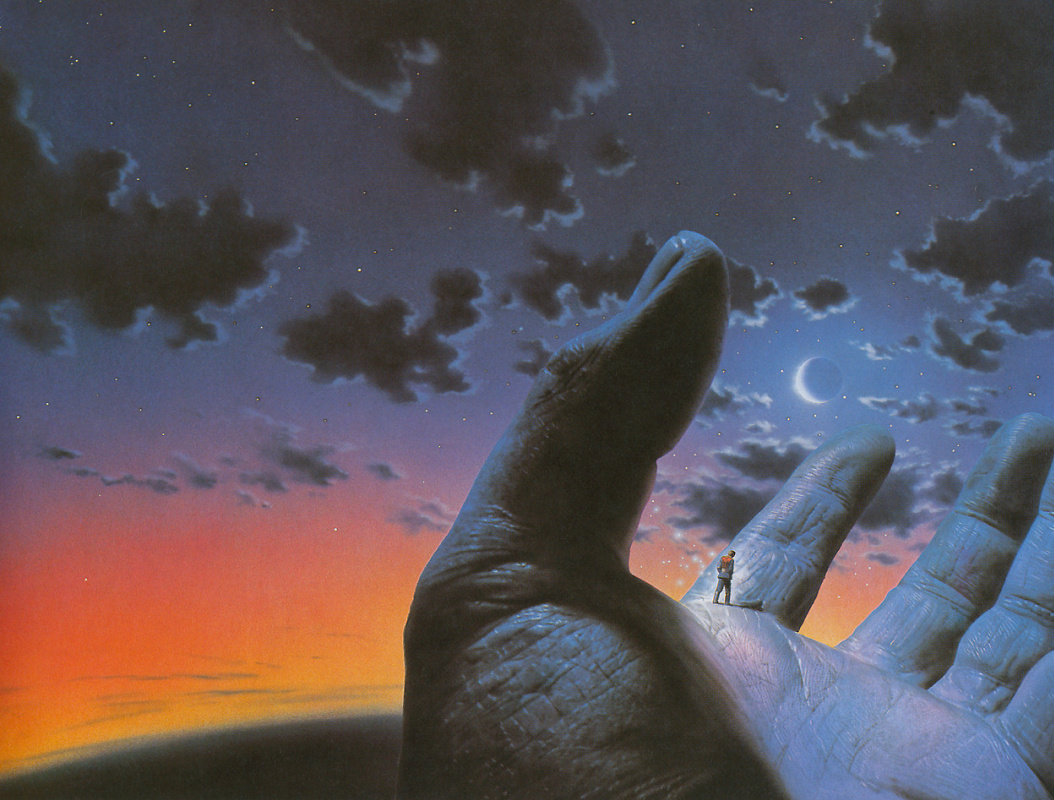 Chris Moore. Man in the palm