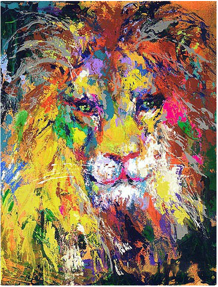 LeRoy Neiman. Portrait eines Löwen