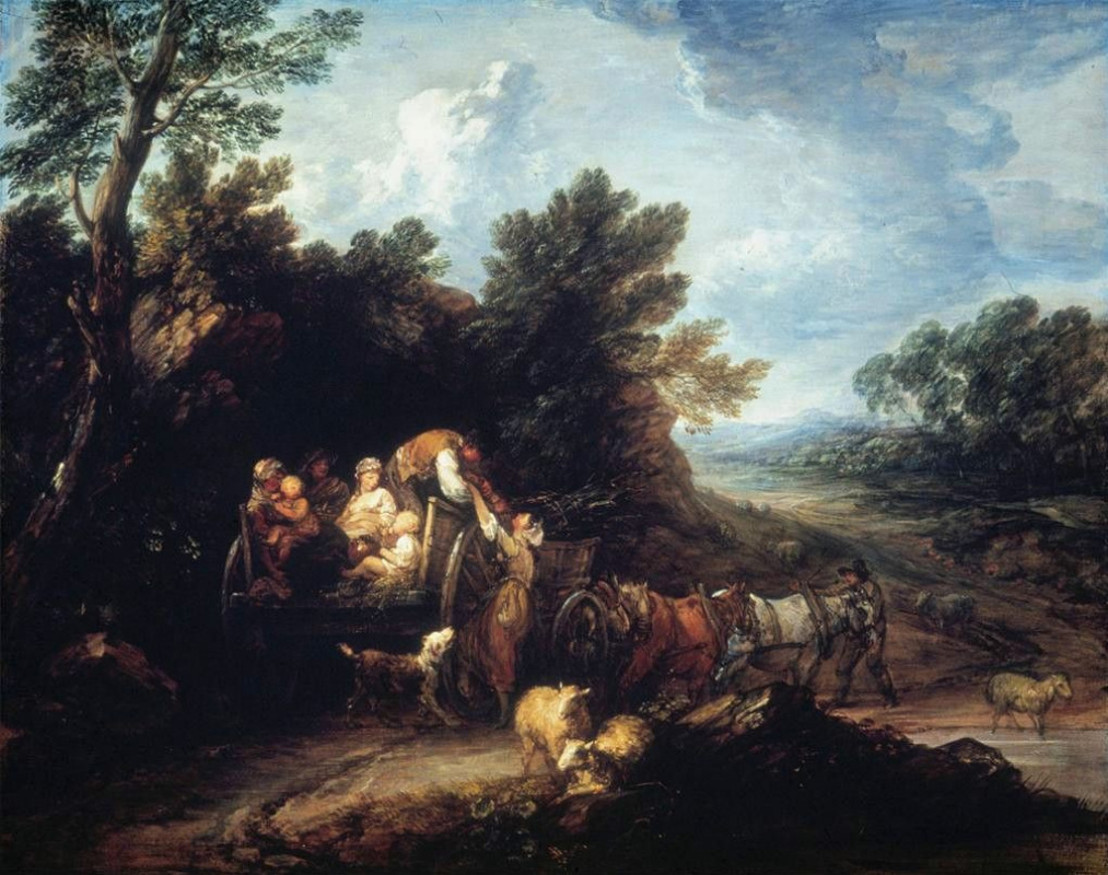 Thomas Gainsborough. The return from the harvest