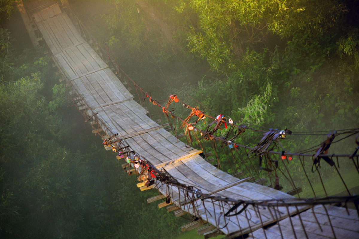 Vladimir Nikolaevich Bezgreshnov. Morning. Bridge.