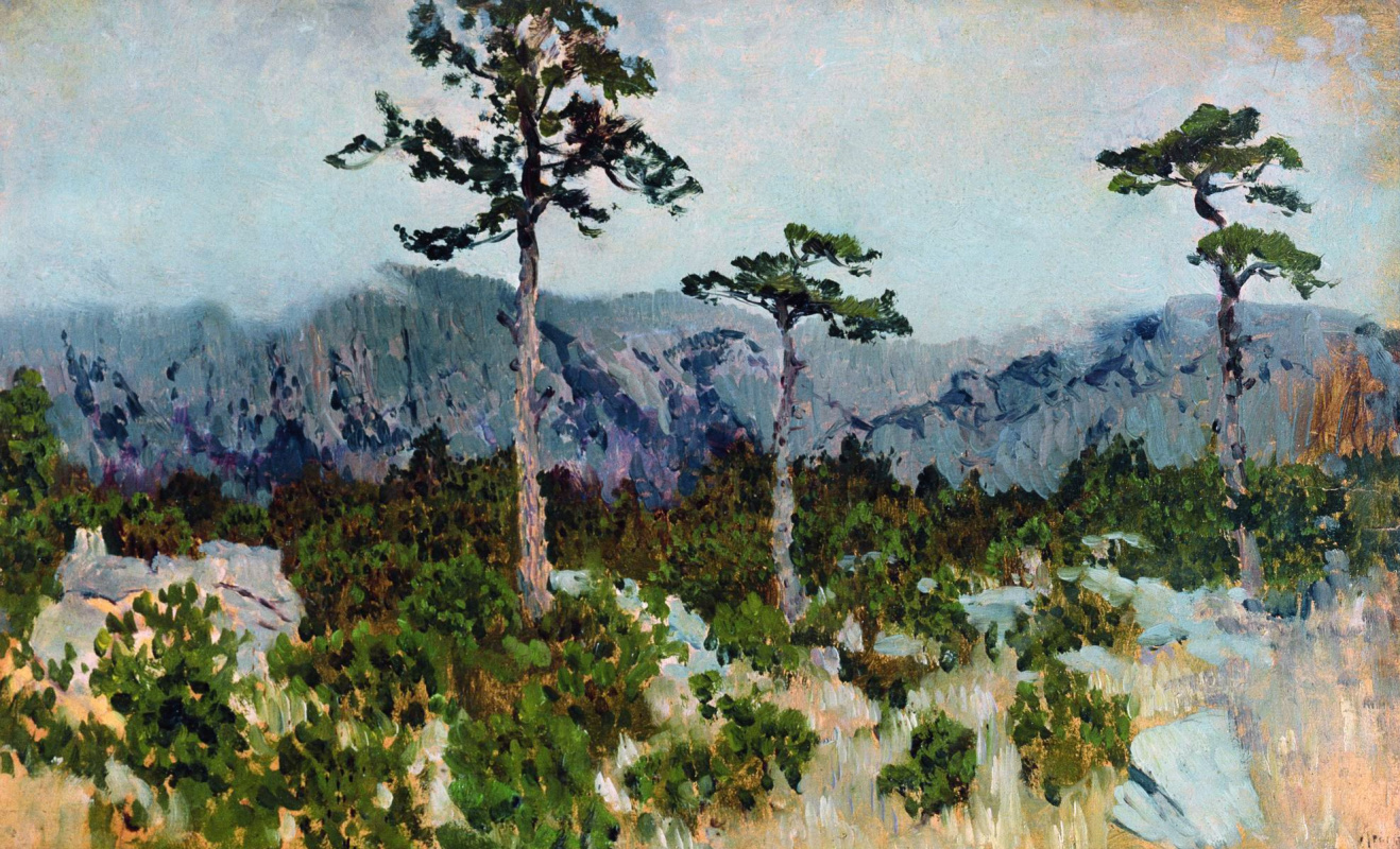 Isaac Levitan. Three pines