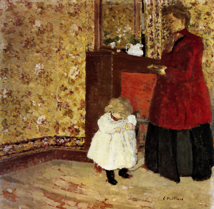 Jean Edouard Vuillard. Mother and child