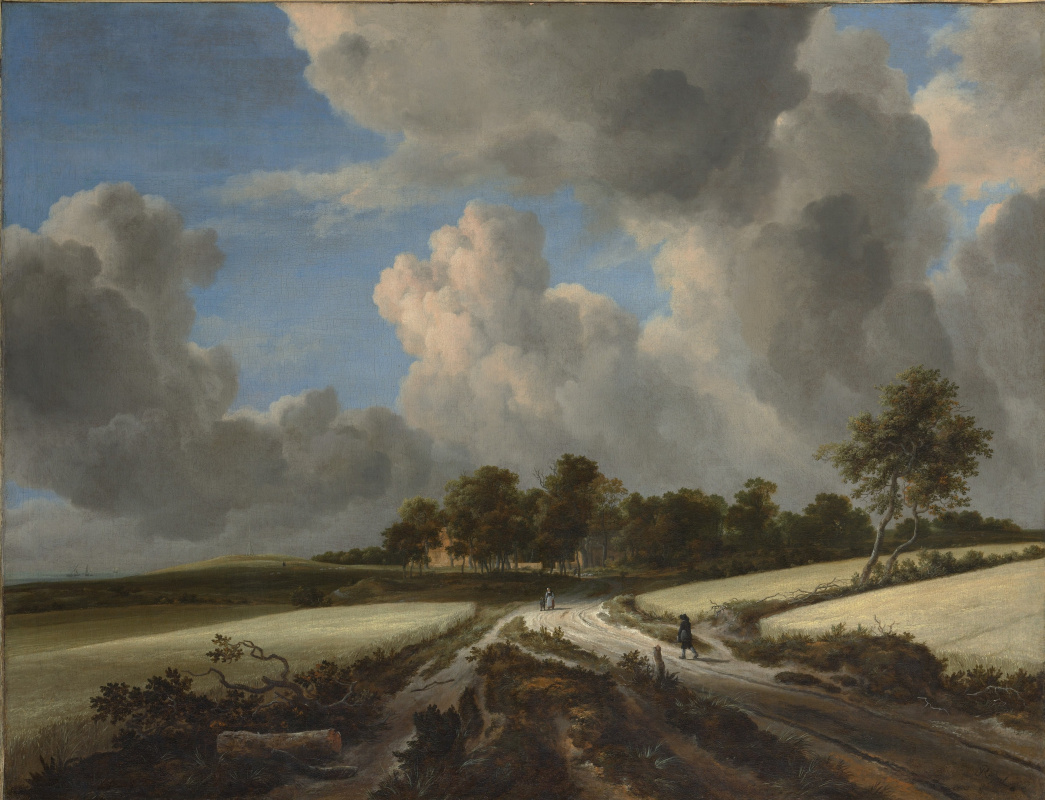 Jakob van Isaacs Ruisdael. Wheat fields