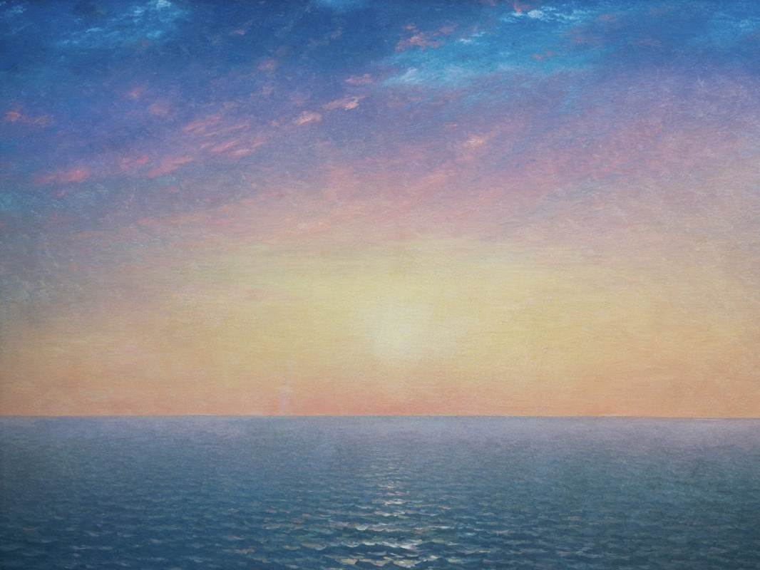 John Frederick Kensett. Sunrise on the sea