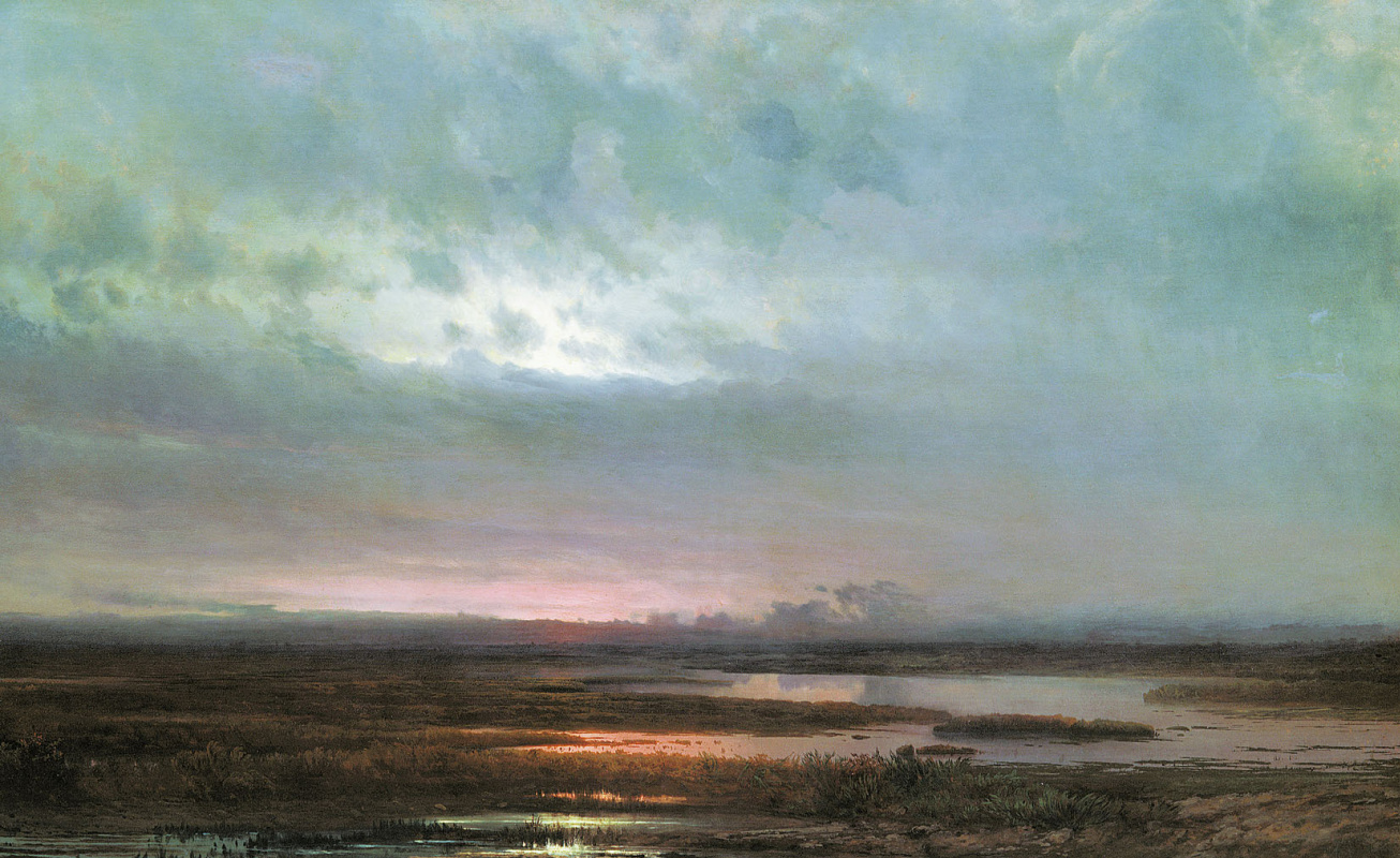 Alexey Savrasov. Sunset over the marsh