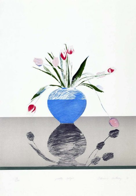 David Hockney. Tulips