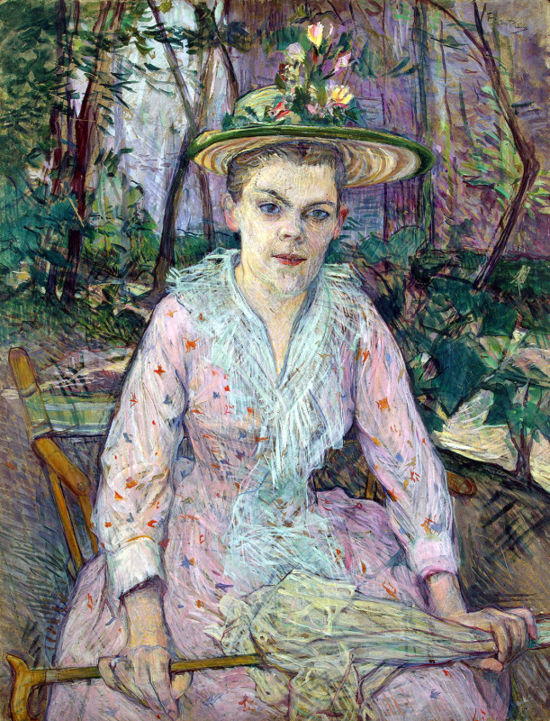 Henri de Toulouse-Lautrec. Woman with umbrella