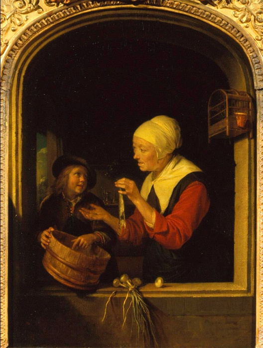 Gerrit (Gerard) Dow. Vendor herring