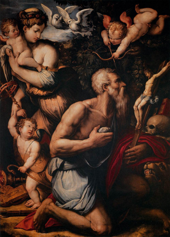 Giorgio Vasari. The Temptation of St. Jerome, 1541