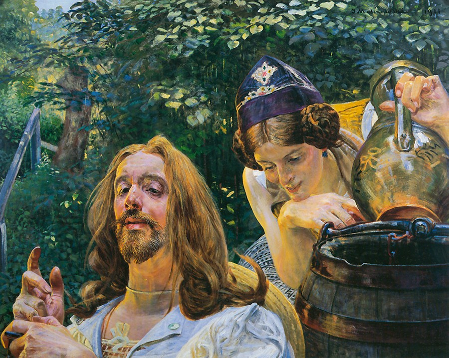 Jacek Malchevsky. Christ and the Samaritan woman