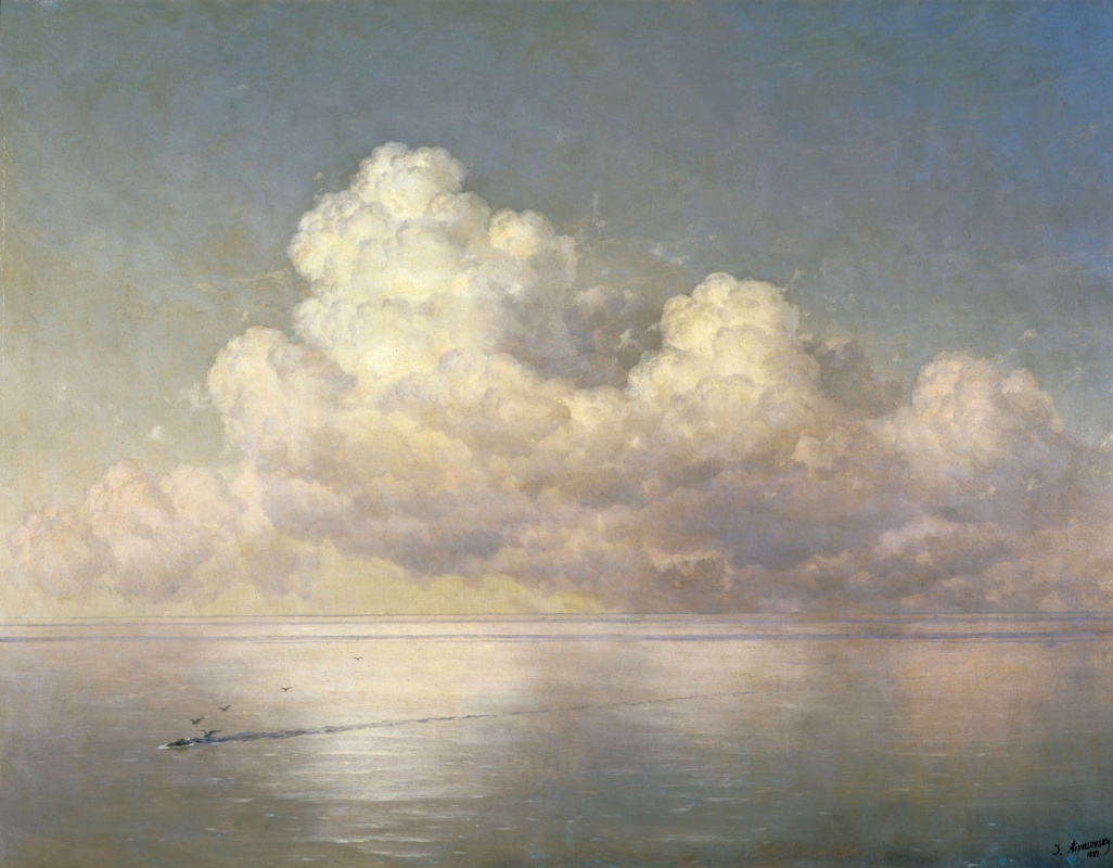 Ivan Aivazovsky. Clouds above the sea. Calm