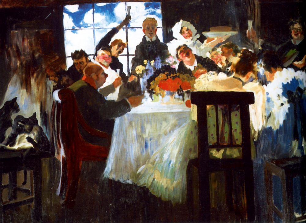 Nikolay Sapunov. The tea party