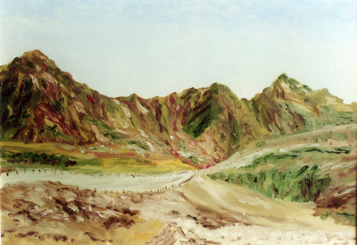 Rita Arkadievna Beckman. The road to Eilat, the Red sea