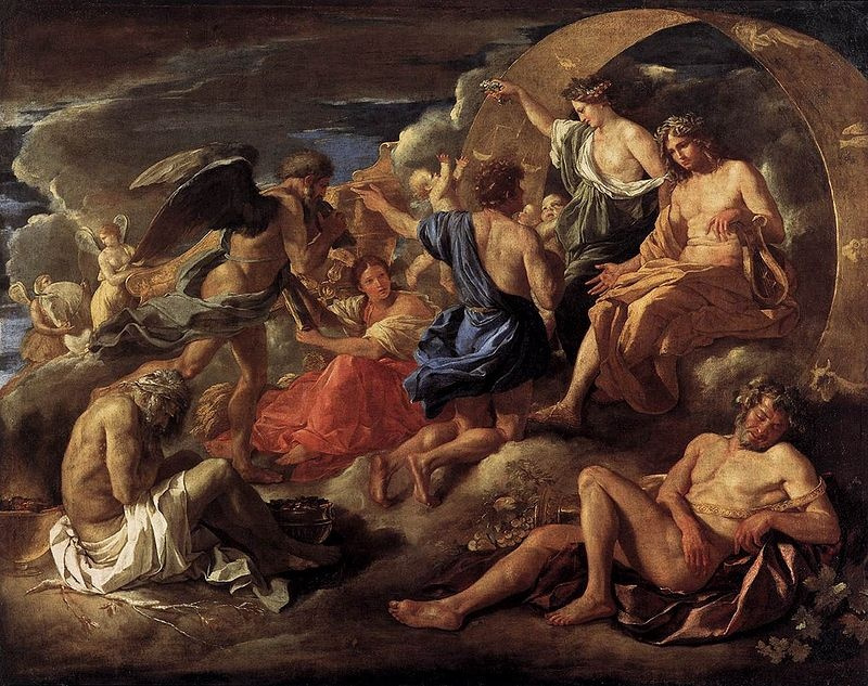 Nicolas Poussin. Helios et Phaeton avec Saturne et Quatre Saisons