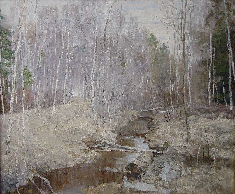 Boris Petrovich Zakharov. April to elk island.