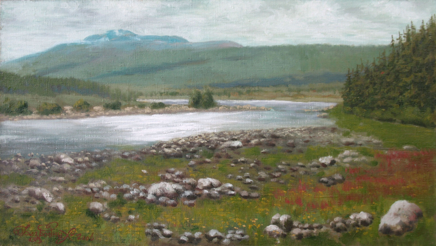Alexander Nikolaevich Bezrodny. Valley of the mountain river
