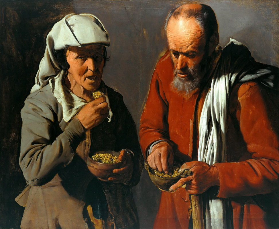 Georges de La Tour. Eaters of the peas