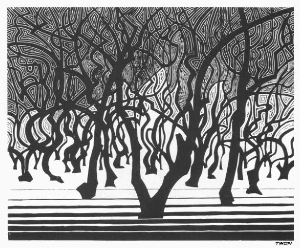 Maurits Cornelis Escher. Forests near Menton