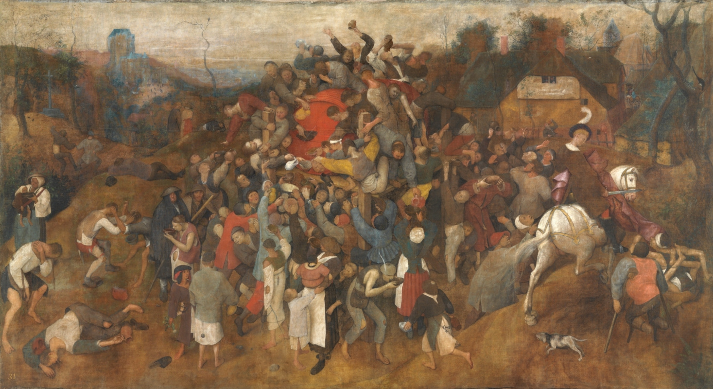 Pieter Bruegel The Elder. The Wine of Saint Martin's Day