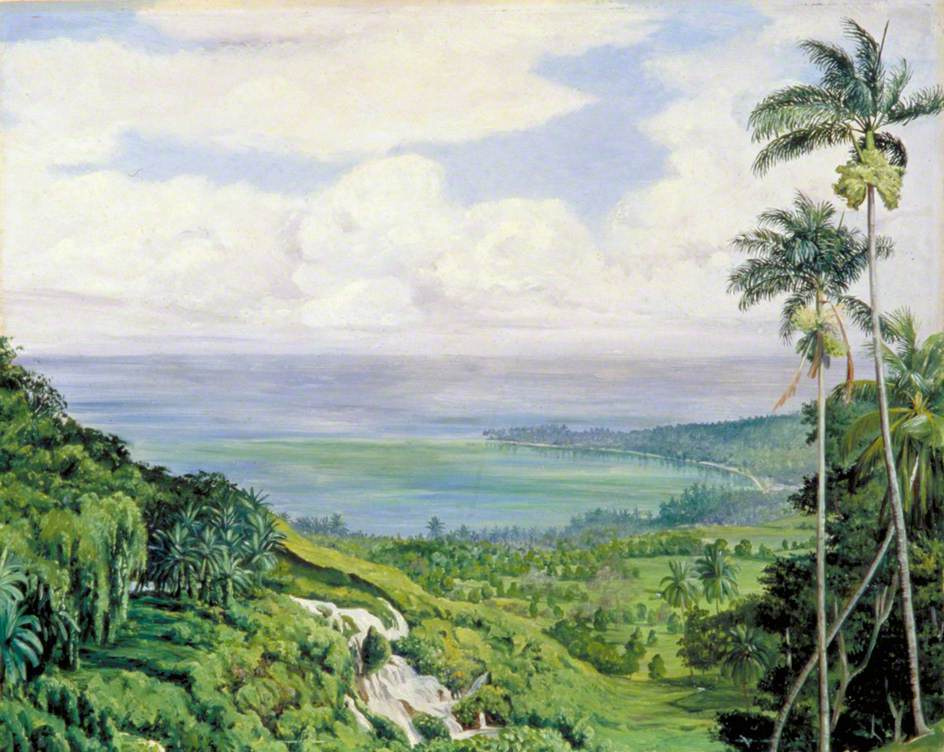 Marianna North. View of the coast from the city of Ocho Rios, Jamaica