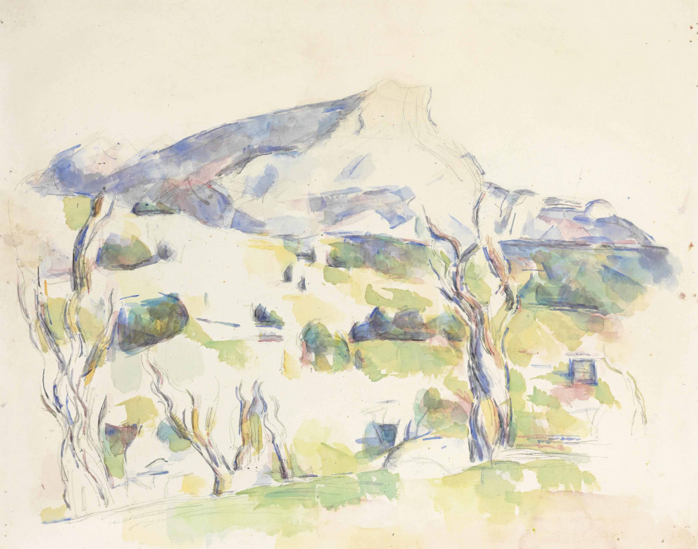 Paul Cezanne. 山圣维多利亚从Lauves