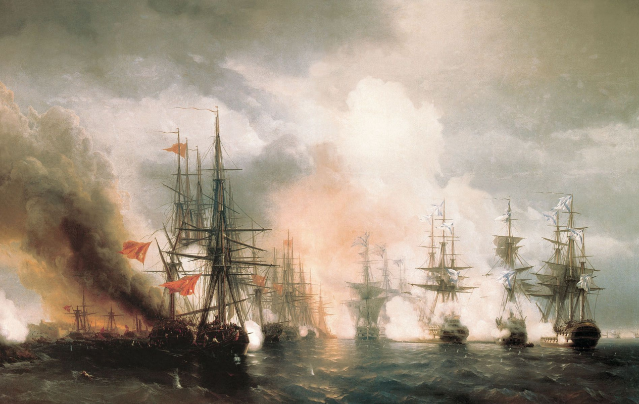 Ivan Aivazovsky. Sinop battle