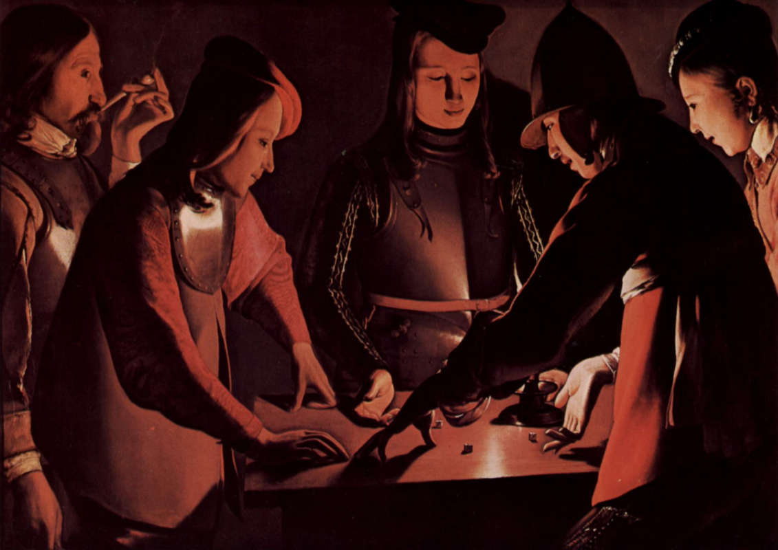 Georges de La Tour. The dice