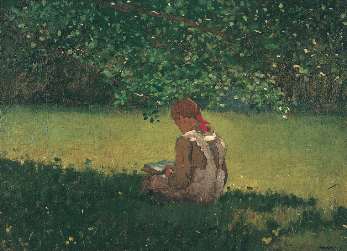 Winslow Homer. Chica con un libro