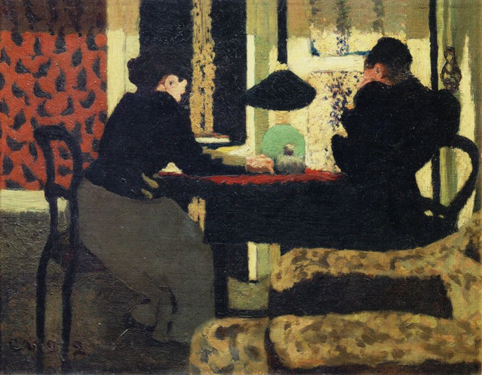 Under the lamp, 1892, 46×38 cm by Jean Edouard Vuillard: History