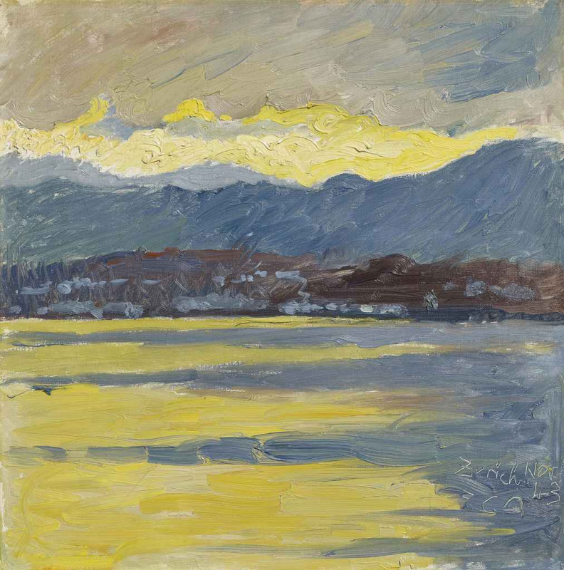 Cuno Amiet. Early morning on lake Zurich