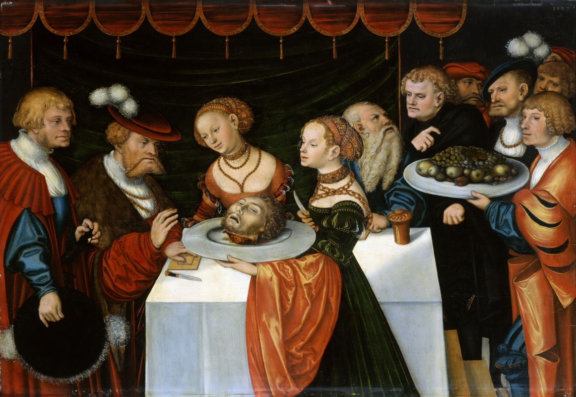 Lucas the Younger Cranach. The Feast Of Herod. 1537
