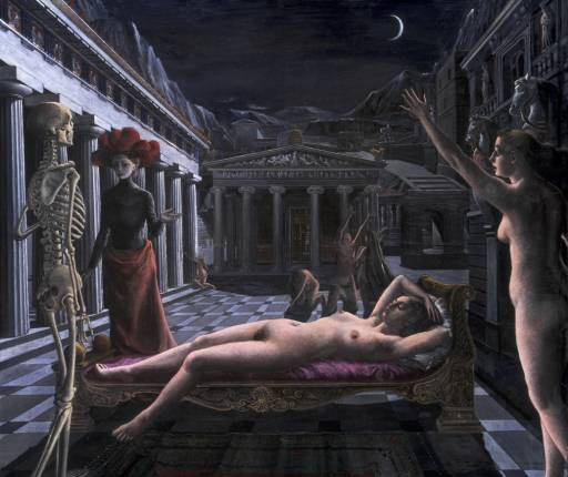 Paul Delvaux. Sleeping Venus