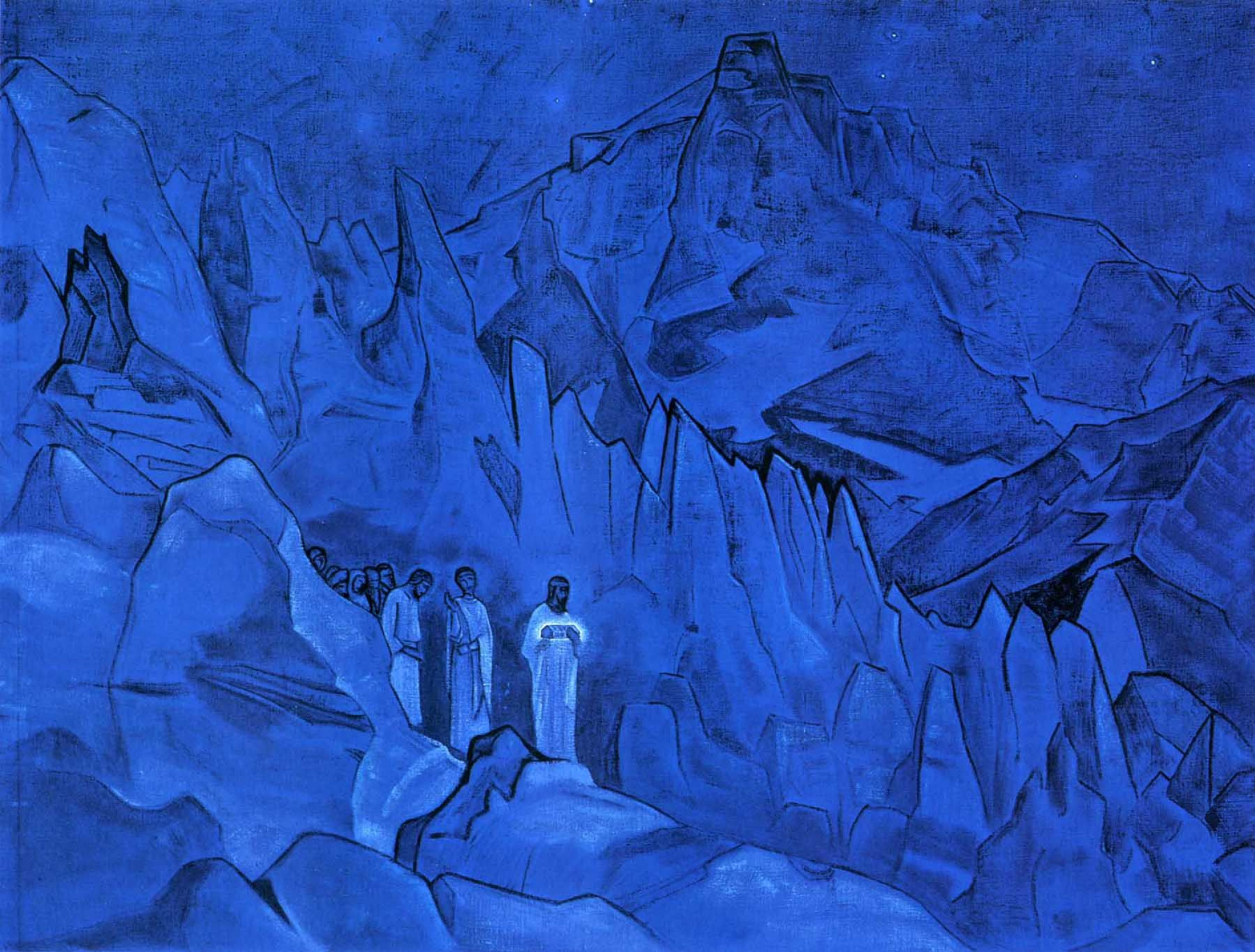 Nicholas Roerich. Burning of darkness