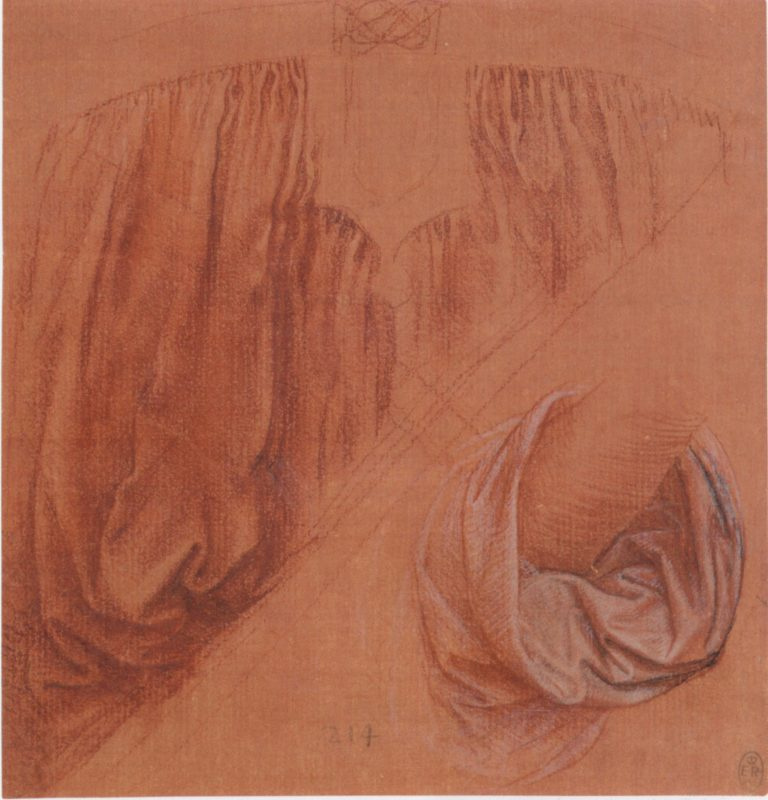 Leonardo da Vinci. Drapery studies