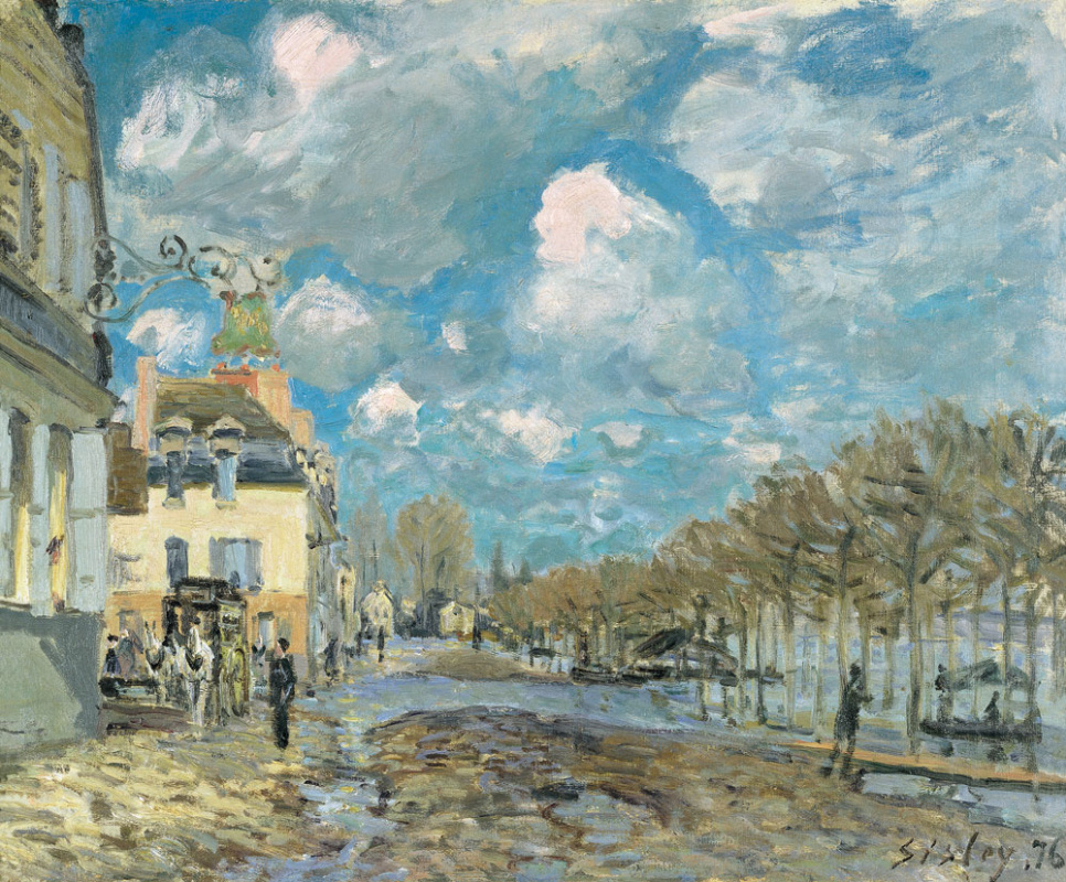 Alfred Sisley. Inundación en Port-Marley