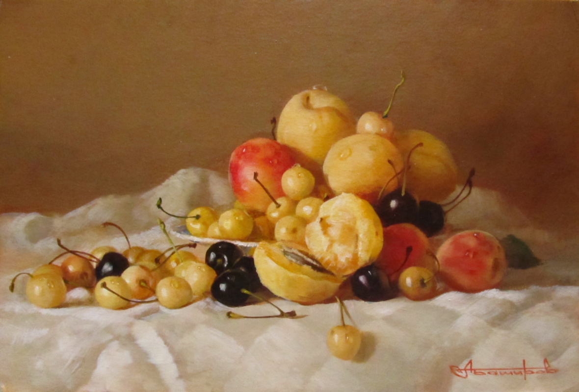 Andrey Bashirov. Apricots in Golden tones.