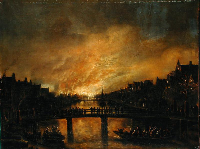 Art van der Ner. Feu à Amsterdam