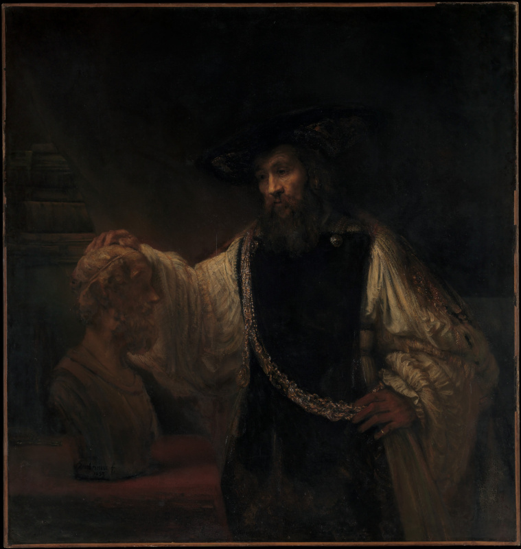 Rembrandt Harmenszoon van Rijn. Aristotle contemplating the bust of Homer