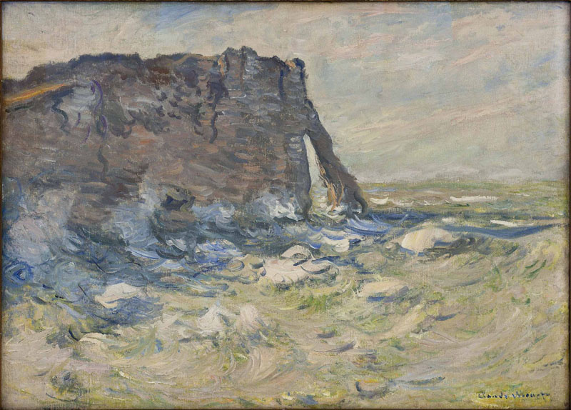 Claude Monet. Port d'Aval in a storm