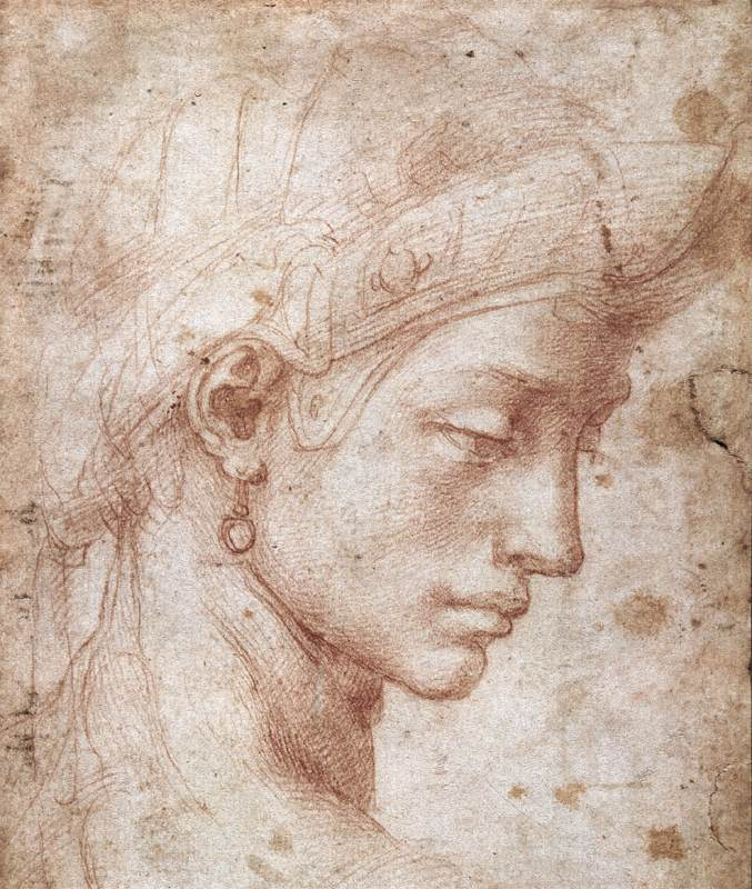 Michelangelo Buonarroti. Perfect face