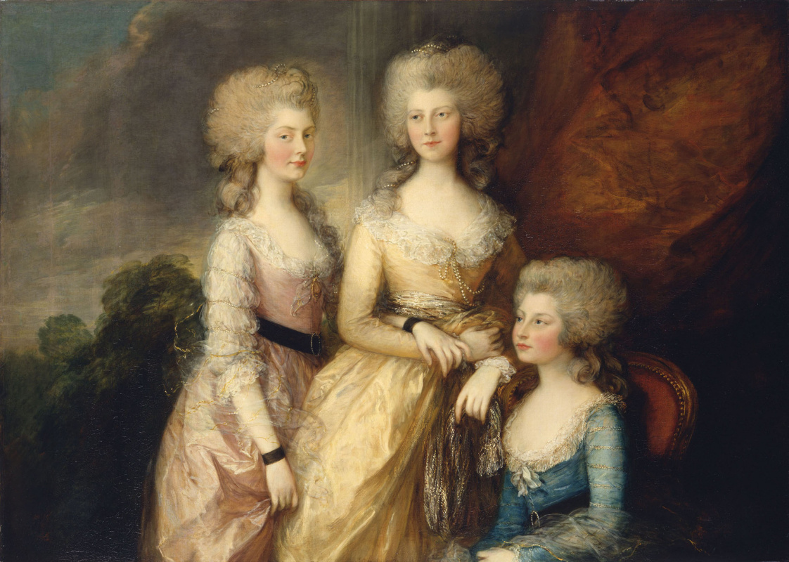 Thomas Gainsborough. Three senior princesses: Charlotte, Augusta and Elizabeth