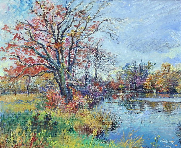 David Davidovich Burliuk. Autumn pond